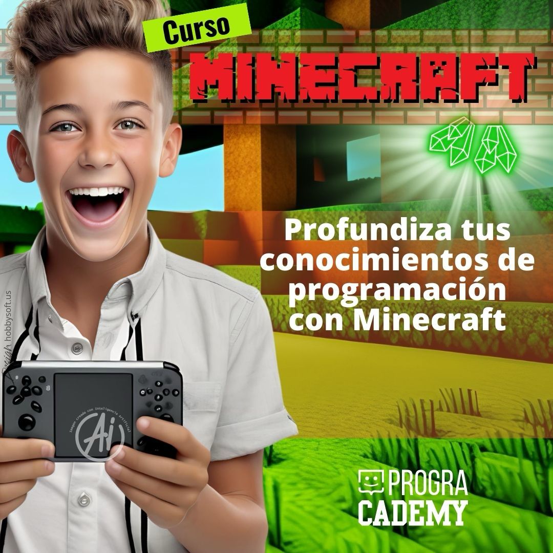 Curso. Minecraft: Profundiza tus conocimientos de programación con Minecraft.