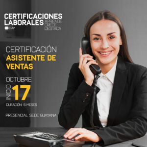 Certificación: Asistente de ventas.
