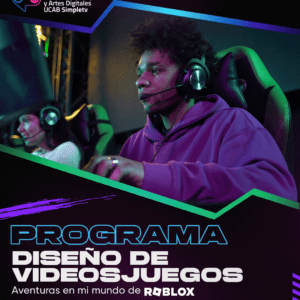 Programa. Diseño de videojuegos: Aventuras en mi mundo de Roblox.