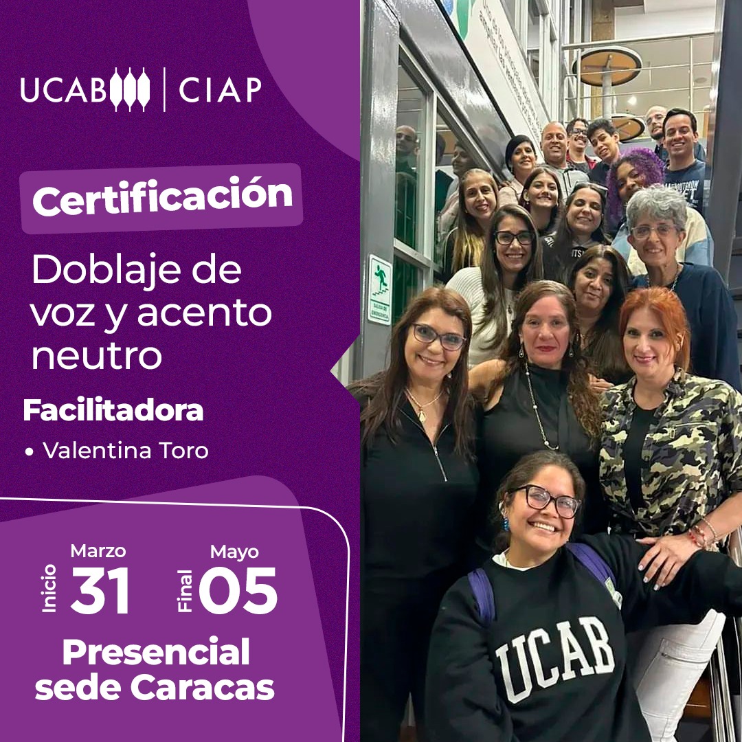 Certificación. Doblaje de voz y acento neutro.
