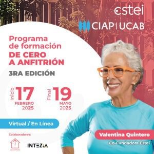 Programa de formación. De cero a anfitrión.